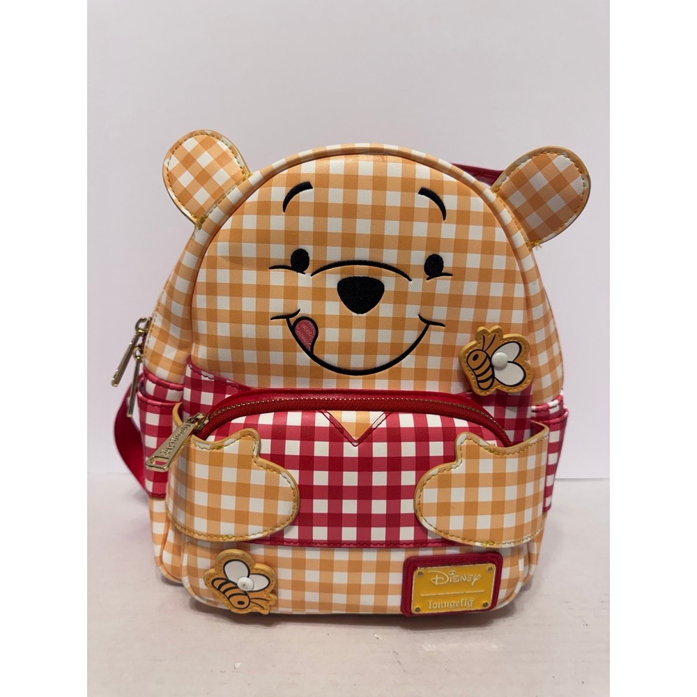 Loungefly Winnie the Pooh Gingham Cosplay Mini Backpack Disney